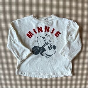 Zara × Disney Minnie Mouse Long Sleeve shirt. Size
9-12 months‎